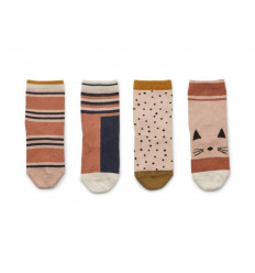 SILAS COTTON SOCKS 4 PACK ROSE MULTI 202