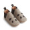 EDITH LEATHER SLIPPERS PANDA GREY 202