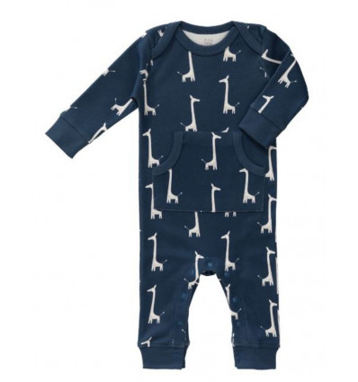 PLAYSUIT NO FEET GIRAF BLUE 6-12M 21
