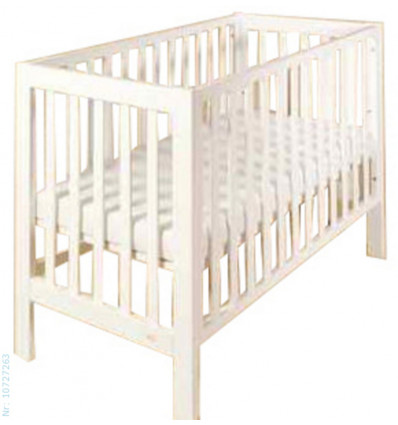LOFT BED WIT 60X120 SPIJLEN RONDOM 211