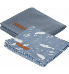 SWADDLE DOEK OCEAN BLUE/PURE BLUE 21