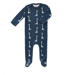 PYJAMA FEET GIRAF INDIGO BLUE 0-3M 25