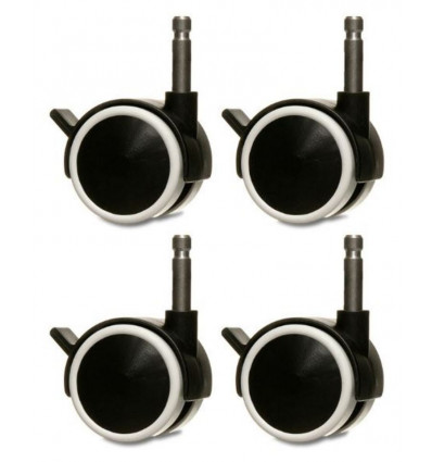 SET WIELTJES 4 RUBBER ZWART 72