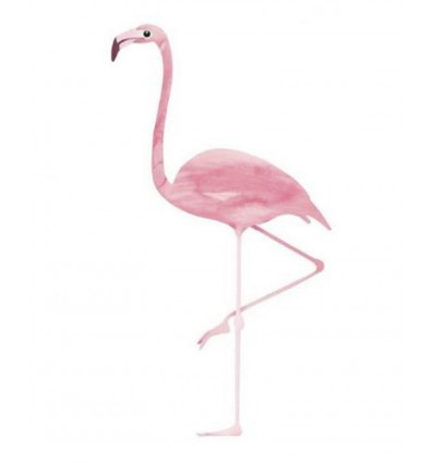 MUURSTICKER ROZE FLAMINGO 7