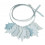 GARLAND LEAVES OCS 34 MIX BLUE 220X12CM