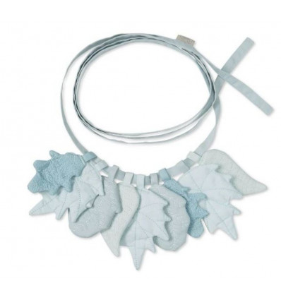 GARLAND LEAVES OCS 34 MIX BLUE 220X12CM
