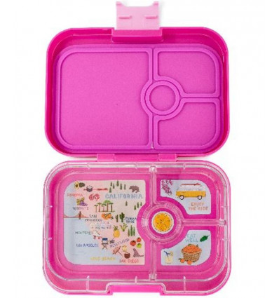 YUMBOX 4 COMPARTMENT MALIBU PINK VINTAGE