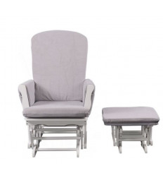 GLIDING CHAIR WIT KUSSENS GRIJS 201