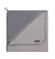BADCAPE 75X85 SPARKLE ZILVERGRIJS 23