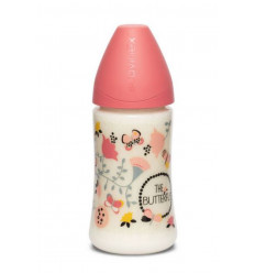 FUSION FLES SIL 270ML BUTTERFLY PINK 21