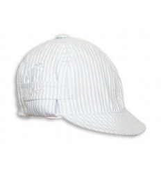 S BOYS CAP SPORT STRIPED CIEL/WHI 9