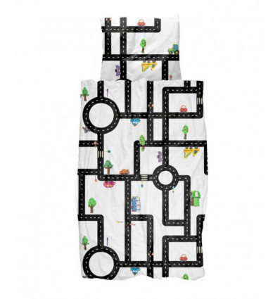 HOUSSE LIT 140X220 + T CLAY TRAFFIC 9