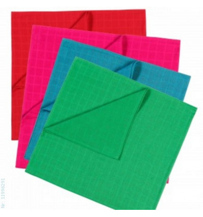 / ROOD / GROEN 7 LANGE MOUSSELINE