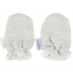 NEWBORN MITTENS POWDER STRIPES 221