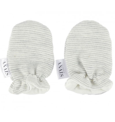 NEWBORN MITTENS POWDER STRIPES 221