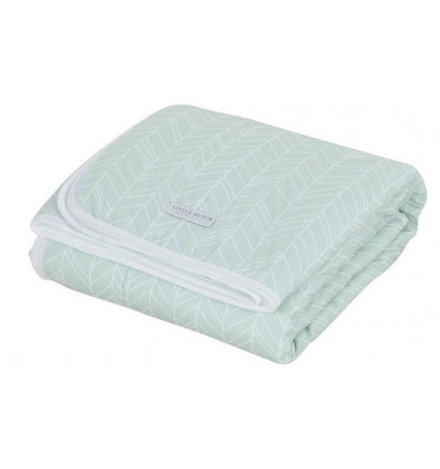 COUVERTURE DE LIT PURE & SOFT MINT LEAVE