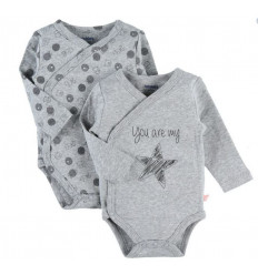 LOT 2 BODY CROISE GRIS PLUME 3M