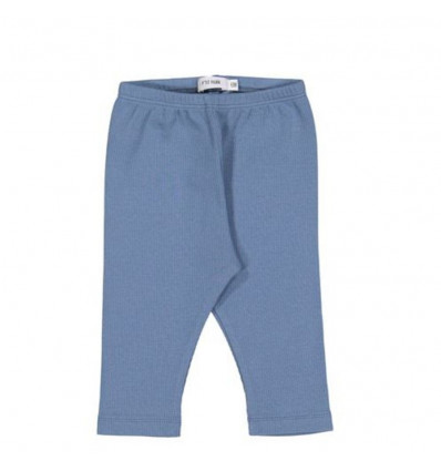 BABYBROEK RIB GRIJS BLAUW 9M