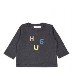 T-SHIRT HUG SPECKLE GRIJS 6M