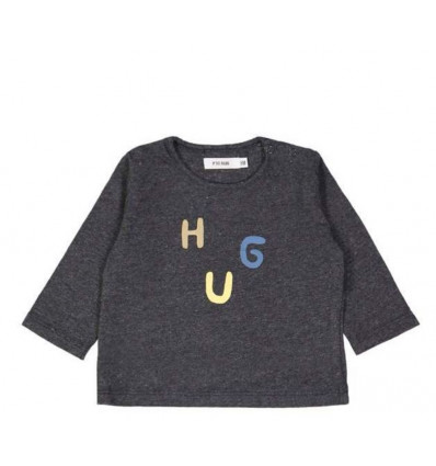 T-SHIRT HUG SPECKLE GRIJS 6M