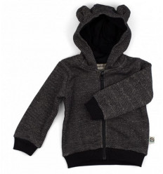 HOODIE BALOU BLACK SLUB SWEATER SLUB 62-