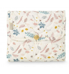 CHANGING MAT QUILTED LEAVES ROSE 21