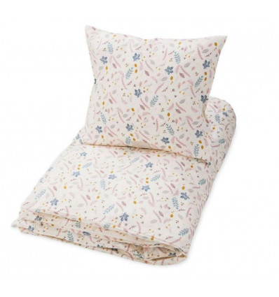 BEDDING JUNIOR 110X135 LEAVES ROSE 21