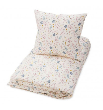 BEDDING ADULT 140X200 LEAVES ROSE 21
