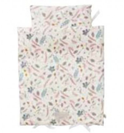 DOLLS BEDDING PRESSED LEAVES ROSE 21