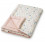 BLANKET SOFT 90X120 LEAVES ROSE 21