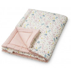 BLANKET SOFT 90X120 LEAVES ROSE 21