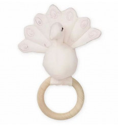 RATTLE PEACOCK MAPLE WOOD RING POWD 21
