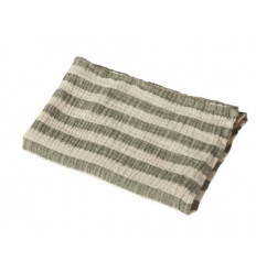NATURAL BLANKET/TOWEL STRIPE M KHAKI 22