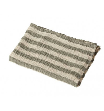 NATURAL BLANKET/TOWEL STRIPE M KHAKI 22