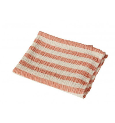 NAT BLANKET/TOWEL STRIPES M ABRICOT 22