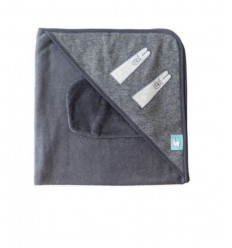 SORTIE DE BAIN +GANT LAMA SMOKE 201