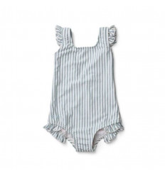 TANNA SWIMSUIT SEERSUCKER Y/D STRIPE 202