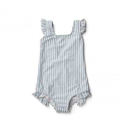 TANNA SWIMSUIT SEERSUCKER Y/D STRIPE 202