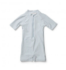 STRIPE SEA BLUE/WHITE 68/74 202