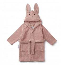 LILY BATHROBE RABBIT ROSE 2PC 1-2Y 202