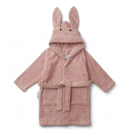 LILY BATHROBE RABBIT ROSE 2PC 1-2Y 202
