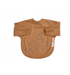 SLEEVED BIB 6-18M DREAMY DOTS MUSTARD 22