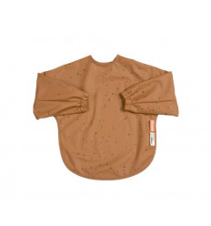 SLEEVED BIB 18M+ DREAMY DOTS MUSTARD 22