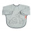 SLEEVED BIB 6-18M DREAMY DOTS GREY 22