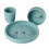 SILICONE DINNER SET SEA FRIENDS BLUE 241