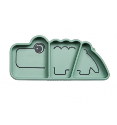 SILICONE STICK & STAY SNACK PLATE 25