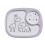 YUMMY MINI COMPARTMENT PLATE GREY 21
