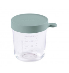 GLAZEN BEWAARPOTJE 250ML EUCAL GROEN 243