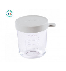 GLAZEN BEWAARPOTJE 250ML MISTGRIJS 243