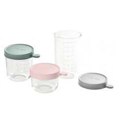 KOFFER 3BEWAARPOTJES GLAS150/250/400 22
